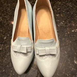 Adorable light blue chunky shoes - never worn.